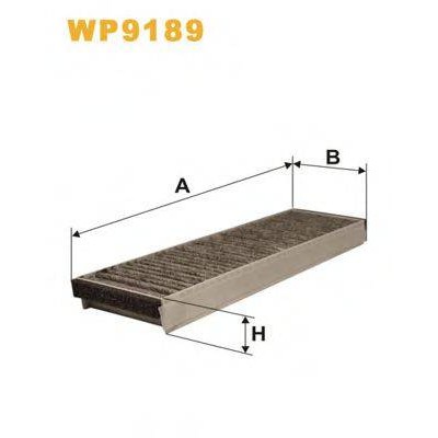 Фильтр, воздух во внутренном пространстве WP9189 WIX FILTERS - купити в магазині запчастин по Україні