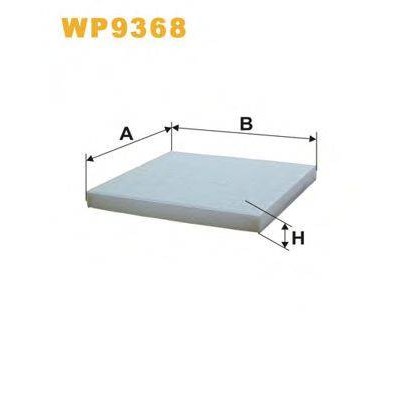 Фильтр, воздух во внутренном пространстве WP9368 WIX FILTERS - купити в магазині запчастин по Україні